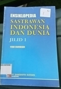 Ensiklopedia Sastrawan Indonesia Dan Dunia