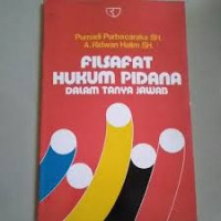 FILSAFAT HUKUM PIDANA