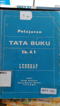 PELAJARAN TATA BUKU Tk. AI LENGKAP